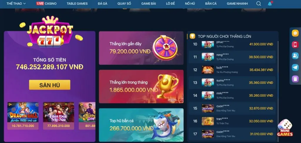 Khuyến mãi nổ hũ ok22 win